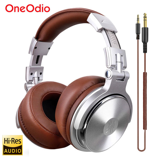 Oneodio Wired Headphones Professional Studio DJ Headphone With Microphone Over Ear Hi-Res Headset Monitoring For Music Phone RELUX.STORE