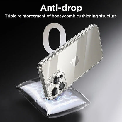 Joyroom Case For iPhone 17 Pro Max Case Crystal Transparent No Yellowing Lens Protection Cover For iPhone 16 Pro Shockproof Case RELUX.STORE