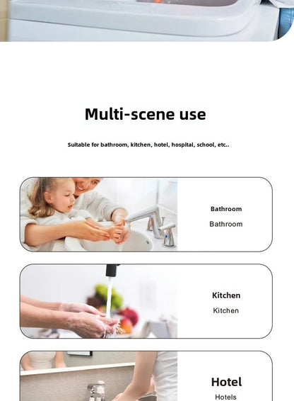 New intelligent induction multi gear contactless wall mounted vertical hand sanitizer rechargeable soap dispenser foam machine RELUX.STORE