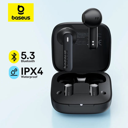 Baseus Bowie E16 Wireless Earphones Bluetooth 5.3 TWS Earbuds IPX4 Waterproof Earphone 30H Playtime 13mm Driver HIFI Headphones RELUX.STORE