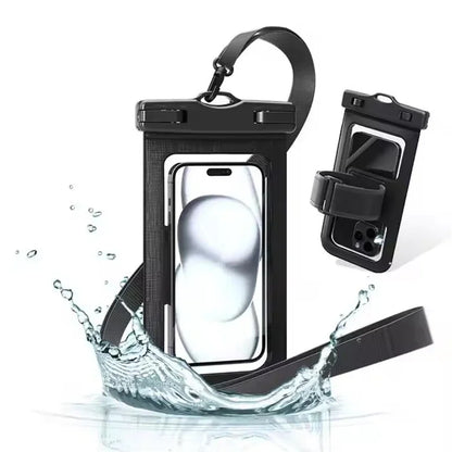 2 in 1 Waterproof Armband Bag Phone Case for IPhone 16 15 14 13 12 11 Pro Max IPhone16 ProMax Swim Dry Pouch Cover with Lanyard