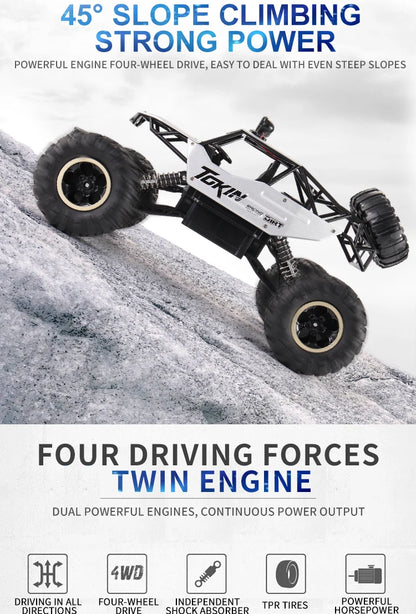 RC Cars Remote Control Car 1:12/16 Off Road Truck Metal Shell LED Headlights Offroad Monster RC Trucks 4WD All Terrain Toys Kids