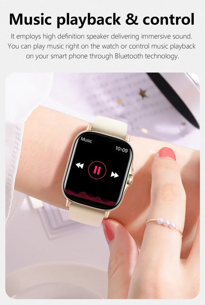 PHONEPACE Y13 Smart Watch with Call Function Fitness Tracker Heart Rate Monitor Alarm Clock for Outdoor Sports Monitoring