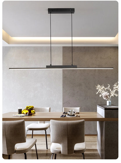 Pendant Lights Modern Simple Dining Room Lights For Kitchen Long Chandelier Living Room Pendant Lamp Home Decoration Lighting