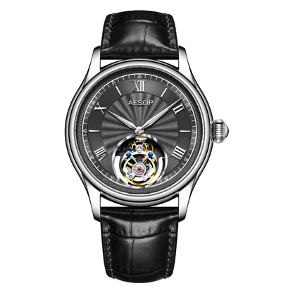 AESOP Official Watch Store Flying Tourbillon Movement Mechanical Wristwatches Skeleton Watches for Menes Luxury Waterproof 2025A