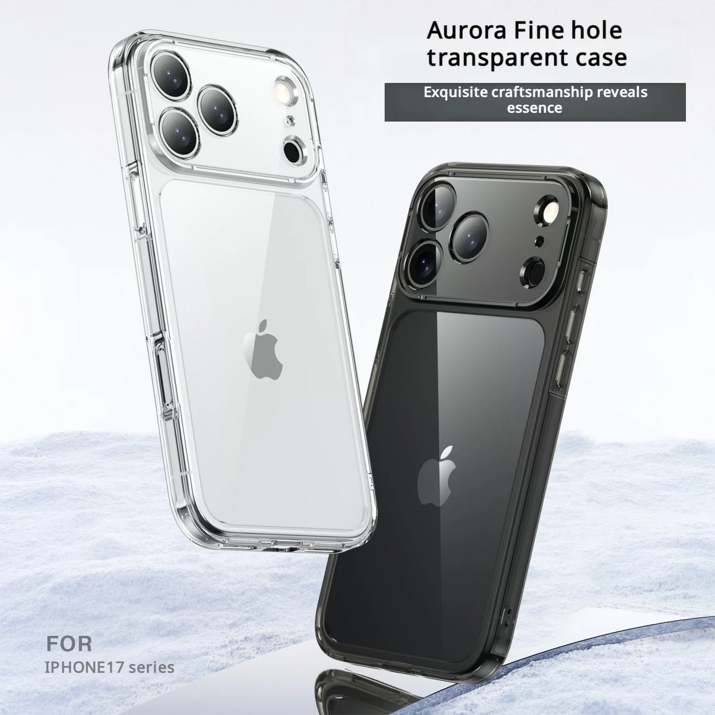 Luxury Hybrid Transparent Shockproof Phone Case For iPhone 17 Pro Max 17 Air 17Pro Max Clear Hard Acrylic Protective Back Cover RELUX.STORE