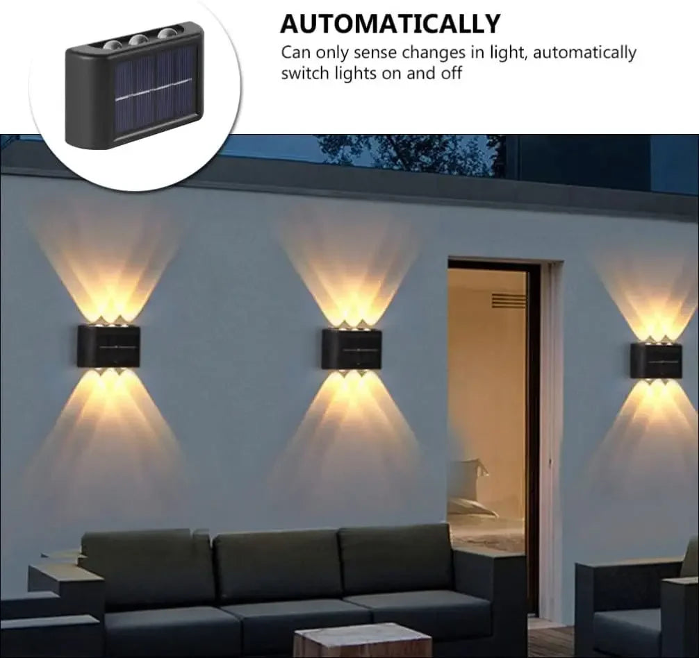 Solar LED Light, Outdoor Waterproof Wall Lamp, Dusk to Dawn Fence Lighting for Summer Garden Yard Porch Walkway Camping Home Dec RELUX.STORE