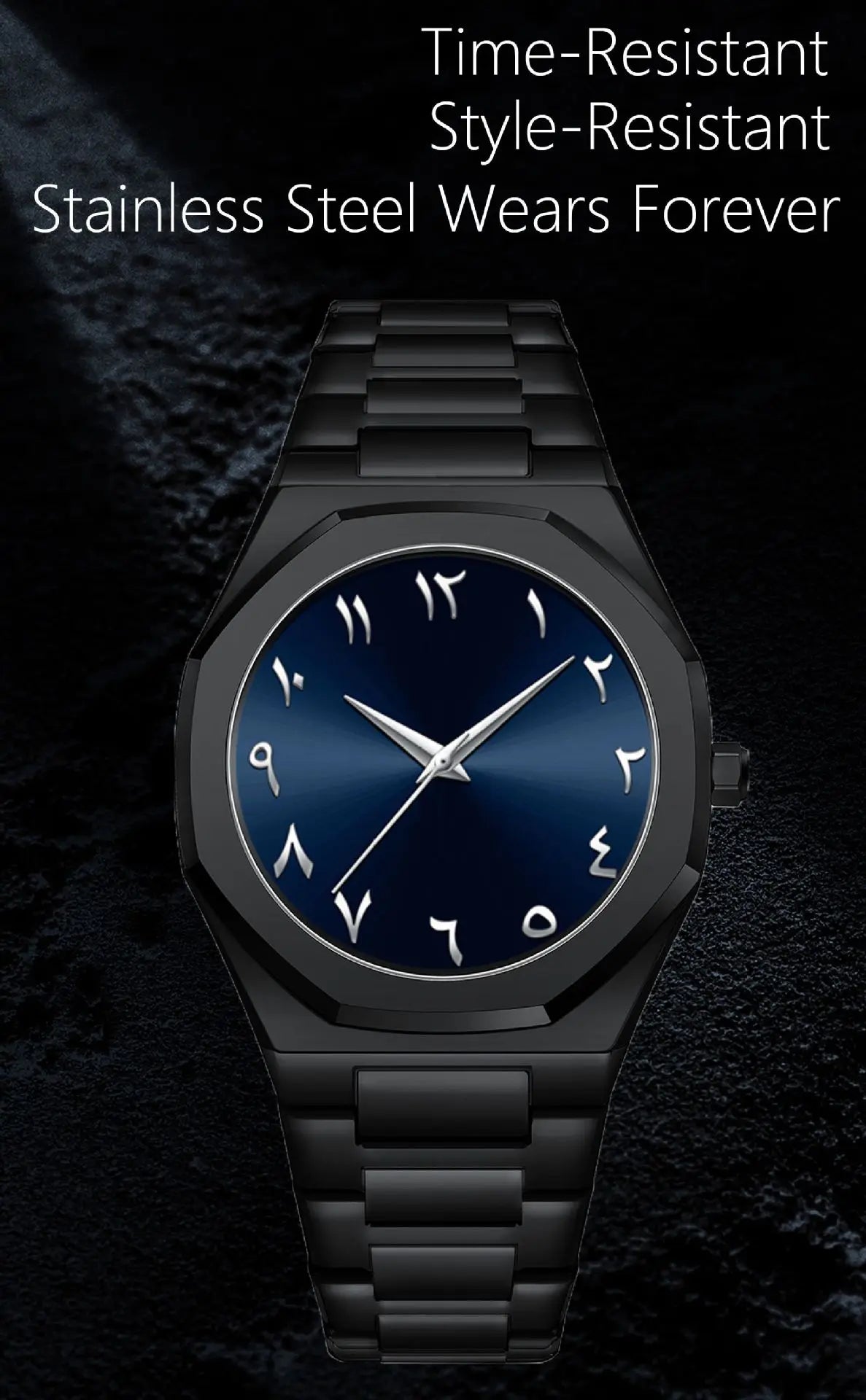 Stainless Steel Band Men Wrist Watches For Male Clock Top Brand Luxury Fashion Black Men Watches Quartz Wristwatches