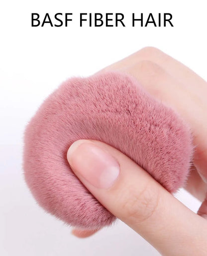 CALIYI 1/2 PCS Fluffy Loose Powder Blush Brushes Portable MINI Luxury Makeup Brush Travel Cosmetic Make Up Tools For Women Girls