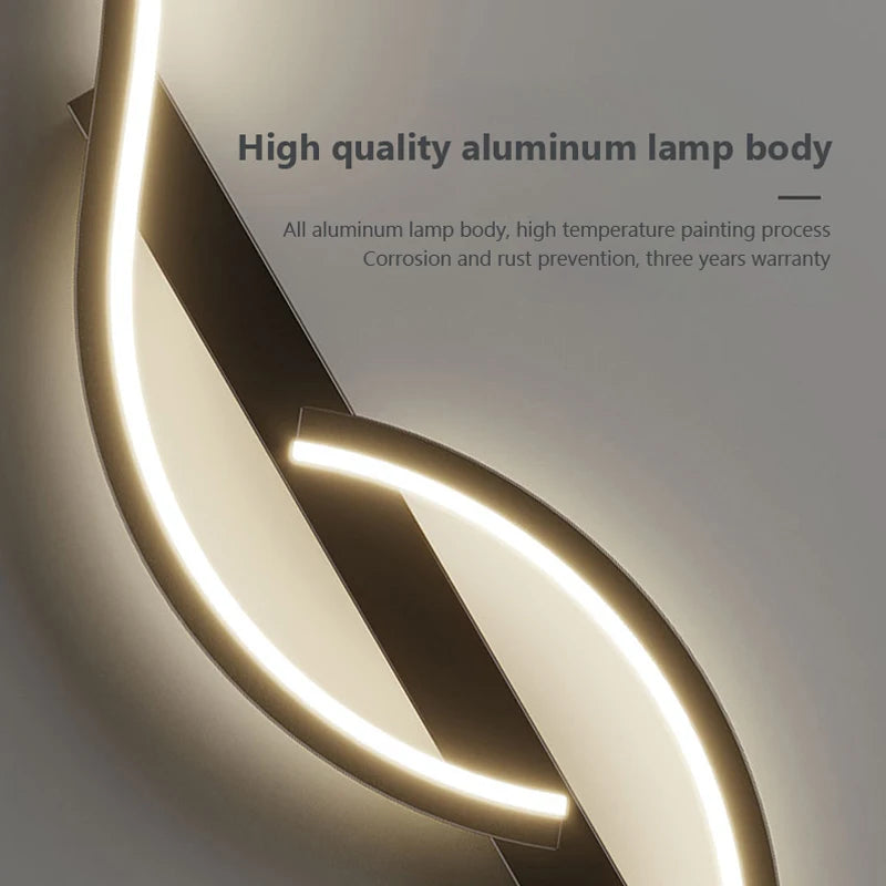 Modern LED Wall Lamp Minimalist Led Light Bedroom Bedside Long Strip Wall Sconces Living Room Sofa Home Indoor Lighting Fixture RELUX.STORE