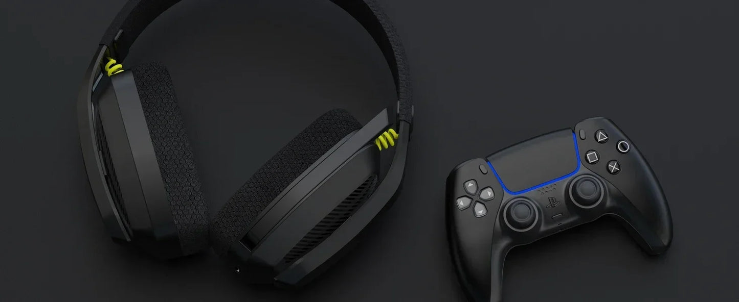 BINNUNE BW06 2.4GHz Bluetooth Gaming Headset with Mic for PS5 PS4 PC Mac Playstation Wireless Gaming headphone with Microphone