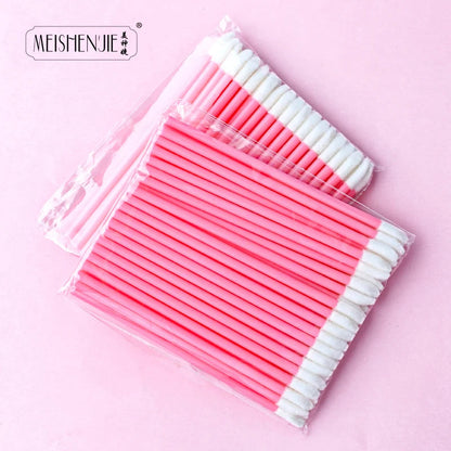 Wholesale 50/1000pcs Lip Brushes Applicators Eyelashes Brush Lipstick Brush Lip Gloss Applicator Wands Makeup Beauty Tool RELUX.STORE