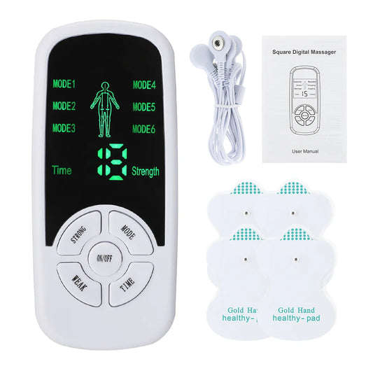 EMS Pulse Electric Muscle Stimulator Back Neck Body Massager Tens Acupuncture Meridian Physiotherapy Digital Massage Tools RELUX.STORE