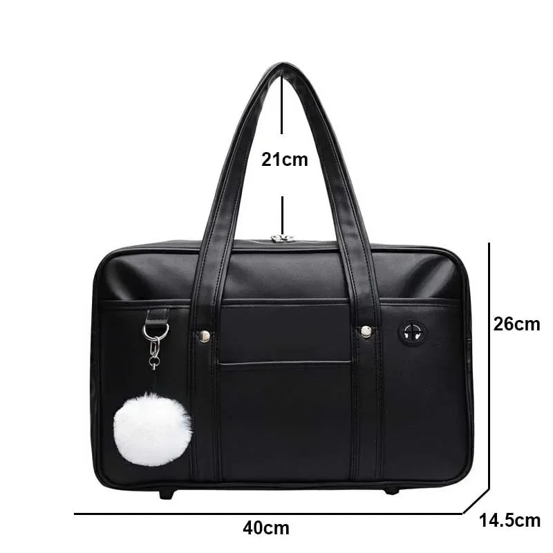 Japanese Casual PU Shoulder Bag Junior High School Students School Bag Handbag Anime Uniform Bag Tote Bags for Women Bolsos RELUX.STORE