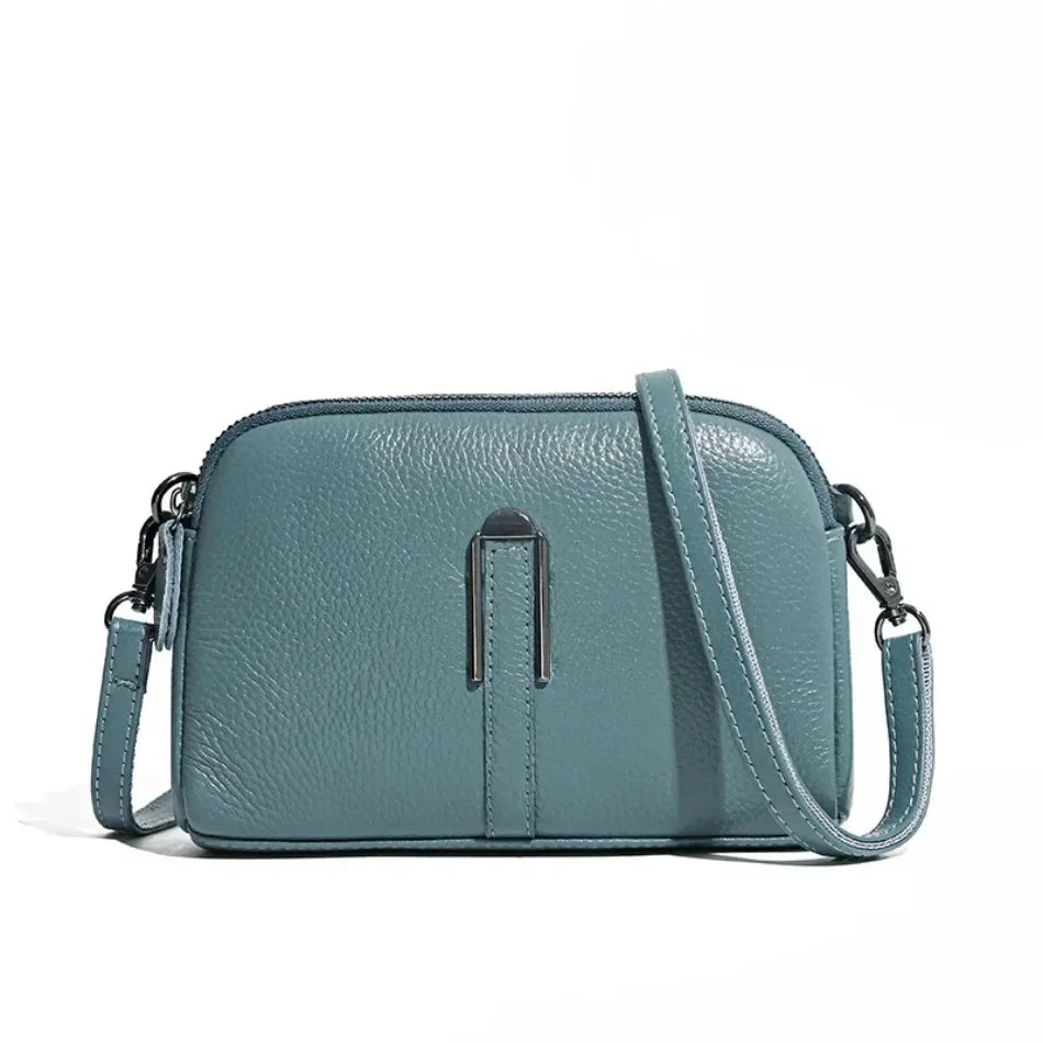 Genuine Leather Shoulder Bag Luxury Women's Handbags Bag for Woman 2024 Female Clutch Phone Bags Casual Crossbody Messenger Bags