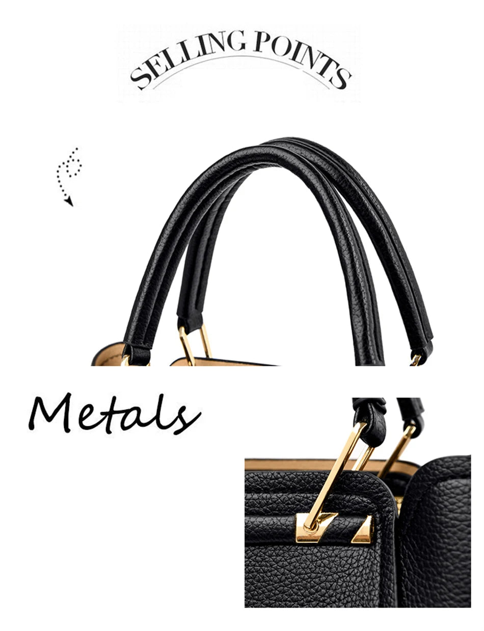 2024 Luxury Women Designer 3 Layers Shoulder Crossbody Sac Ladies Large Capacity Leather Handbags Shopper Brand Messenger Totes RELUX.STORE