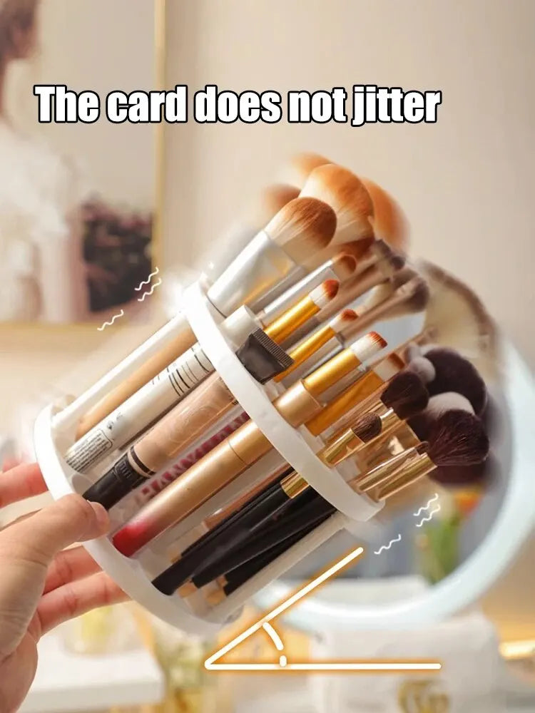 Makeup Brush Storage Rack Desktop Cosmetics Storage Rack Lipstick Makeup Brush Storage Dressing Table Sorting Storage Box RELUX.STORE