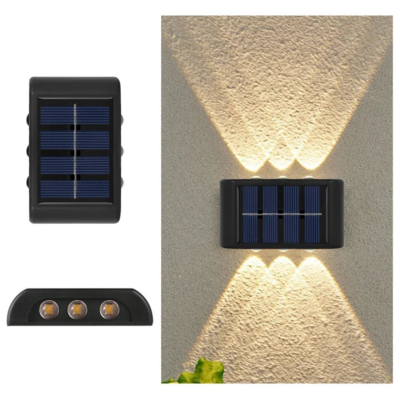 Solar LED Light, Outdoor Waterproof Wall Lamp, Dusk to Dawn Fence Lighting for Summer Garden Yard Porch Walkway Camping Home Dec RELUX.STORE