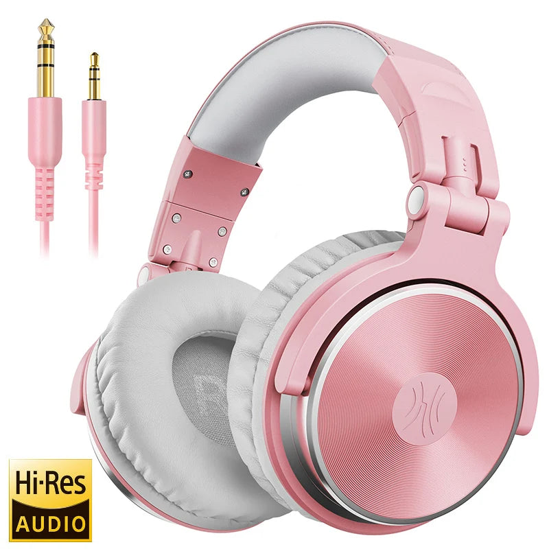 Oneodio Wired Headphones Professional Studio DJ Headphone With Microphone Over Ear Hi-Res Headset Monitoring For Music Phone RELUX.STORE