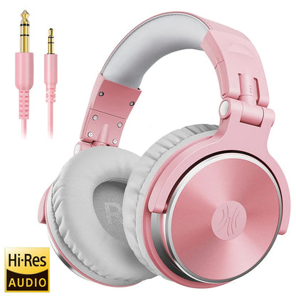 Oneodio Wired Headphones Professional Studio DJ Headphone With Microphone Over Ear Hi-Res Headset Monitoring For Music Phone RELUX.STORE