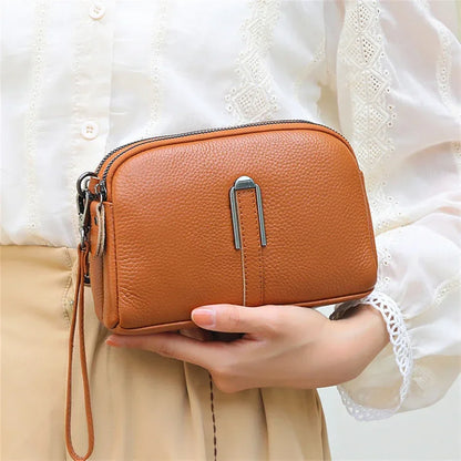 Genuine Leather Shoulder Bag Luxury Women's Handbags Bag for Woman 2024 Female Clutch Phone Bags Casual Crossbody Messenger Bags
