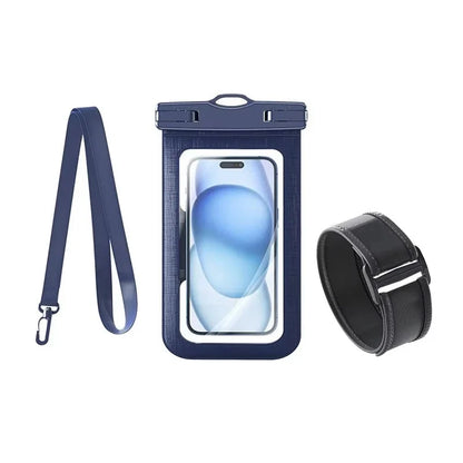 2 in 1 Waterproof Armband Bag Phone Case for IPhone 16 15 14 13 12 11 Pro Max IPhone16 ProMax Swim Dry Pouch Cover with Lanyard