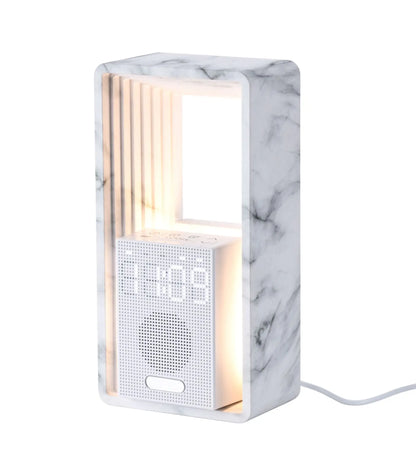 Simulated Sunrise Wake-up Alarm Clock White Noise Sleep Sound System Small Night Light High Aesthetic Bedside Table Lamp