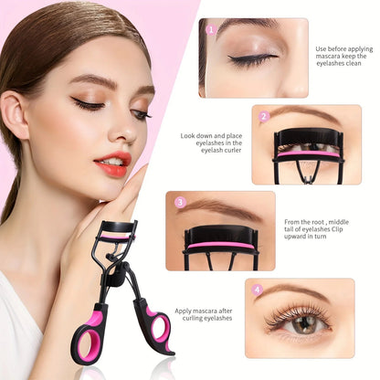 11/16PCS Eyelash Curler with 10pcs Replacement Pads Women Professional Eyelashes Curling Tweezers Clips Lasting Eye Makeup Tools RELUX.STORE