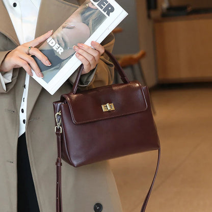 Women Cowhide Genuine Leather Tote Bag Lady Designer Luxury Soft Leather Handbag Fashion Crossbody Bags Female Shoulder Handbag RELUX.STORE