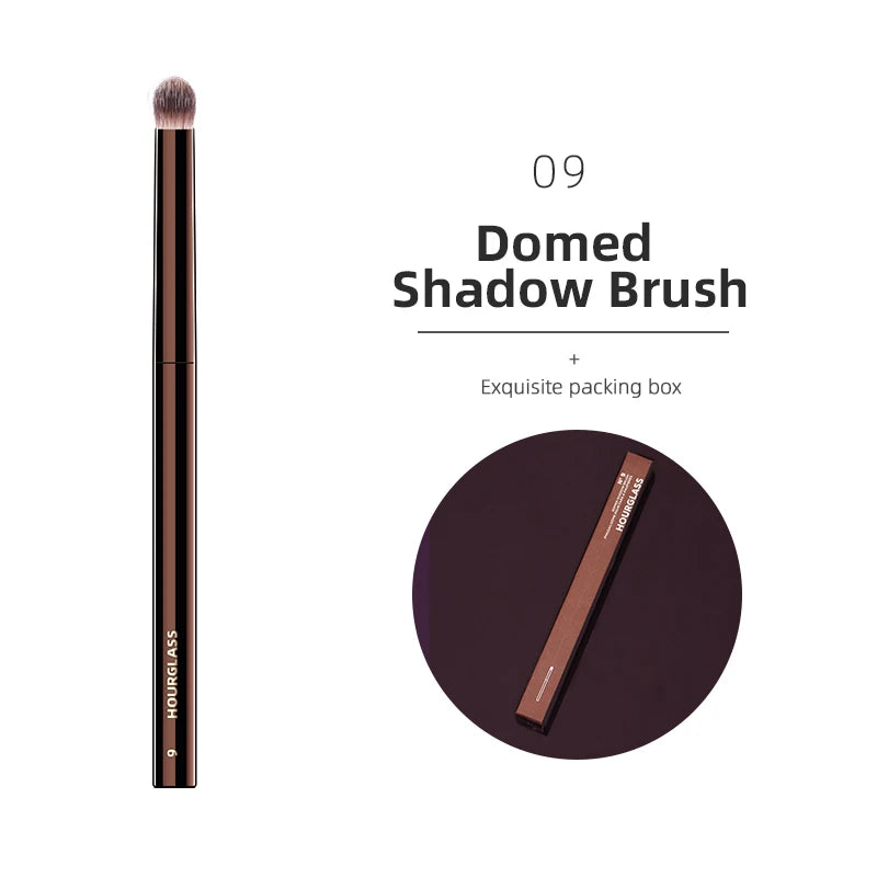 Hourglass Makeup Brush All Kinds Eyeshadow Foundation Concealer Powder Bronzer Blusher Eyeliner Retractable Professional Brushes RELUX.STORE