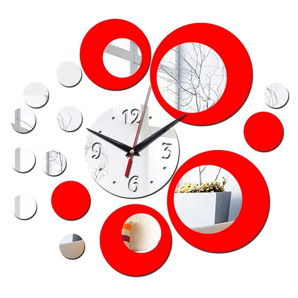 2024 New Wall Clock Watch Quartz Acryli Mirror Modern Wall Stickers 3D Arrival Design Luxury Cllocks Living Room Decration RELUX.STORE