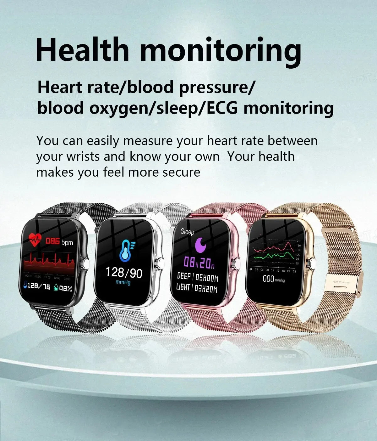 LAXASFIT Smart Watch For Men Women Gift Sports Fitness Watches Bluetooth Calls Digital Smartwatch Wristwatch