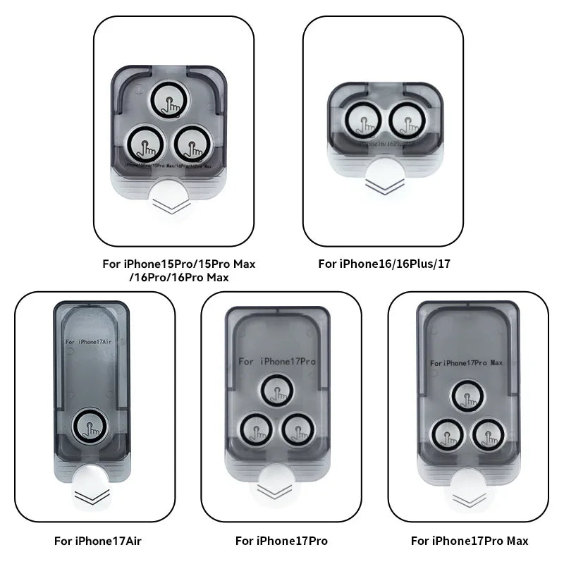 Removable Easy Install Lens Cover For iPhone 17 Pro Max 17 Air Dust Free Camera Protector Back Lens Glass Cap RELUX.STORE