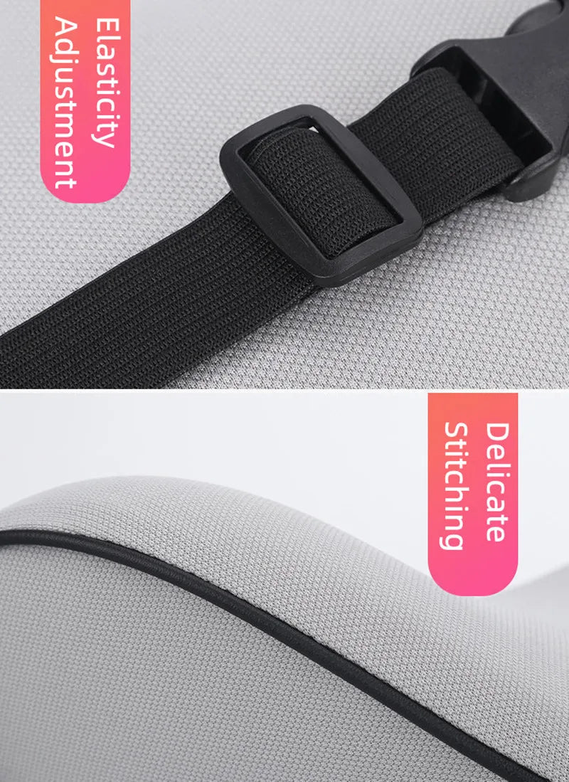 Memory Foam Car Seat Pillow Car Neck Pillow Protective Lumbar Back Support Breathable Car Headrest Cushion For Travel