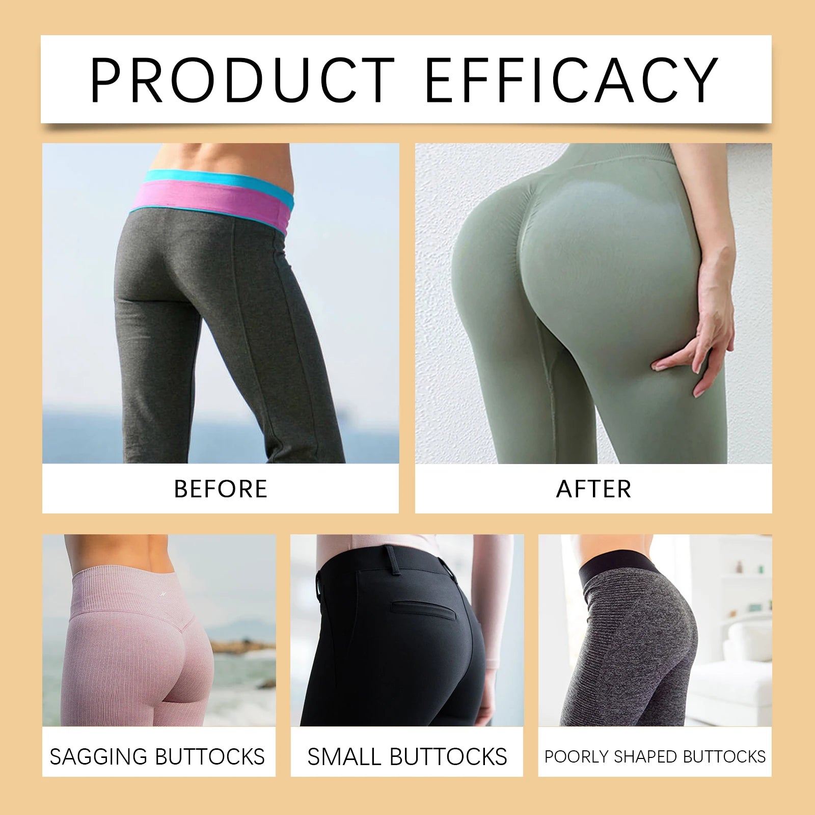 Buttock Enlargement Oil Hip Lifting Growth Firming Nourishing Moisturize Skin Tighten Pores Enhance Elasticity Body Massage Care RELUX.STORE