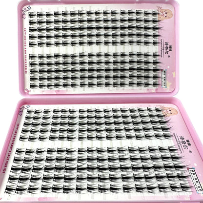 High-Capacity Individual Lashes 12/13/14mm Cluster Lashes Fluffy Natural Look DIY Eyelash Extension False Eyelashes Makeup RELUX.STORE