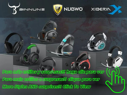 BINNUNE BW06 2.4GHz Bluetooth Gaming Headset with Mic for PS5 PS4 PC Mac Playstation Wireless Gaming headphone with Microphone