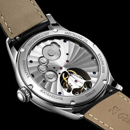 Aesop Real Flying Tourbillon Movement Mechanical Watches Luxury Watch for Men Skeleton Tourbillon Watch Sapphire Official StoreS
