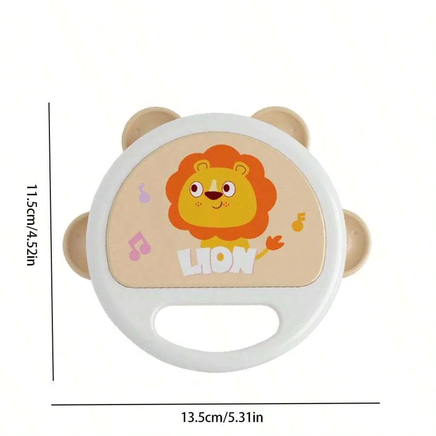 Baby Clapping Tambourine Delicate Tambourines Percussion Instrument Adorable Tambourines Handheld Tambourine Instrument For Kids RELUX.STORE