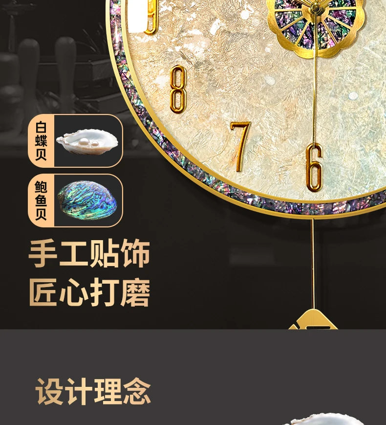 Large Luxury Wall Clocks Modern Cute Restaurant Nordic Fashion Wall Watch Creative Round Relogio De Parede Home Decoration RELUX.STORE