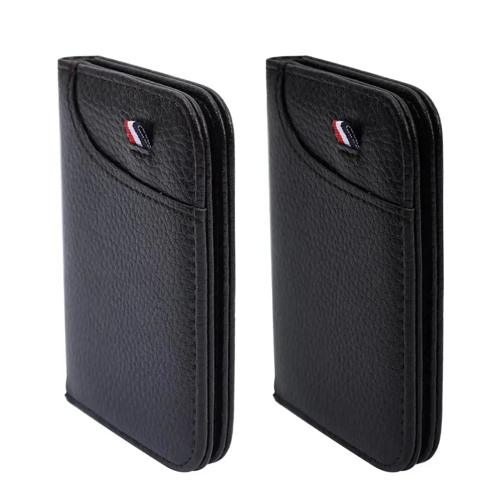 Portable Super Slim Soft Wallet for Men PU Leather Mini ID Credit Card Wallet Purse Card Holders Wallet Thin Small Short Wallets RELUX.STORE