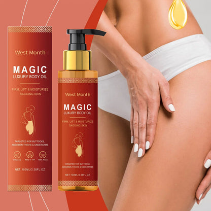 Magic Luxury Body Oil Deeply Moisturizing Dry Skin Tightening Firming Chest Thighs Rejuvenating Repairing Soften Nourishing Oil RELUX.STORE