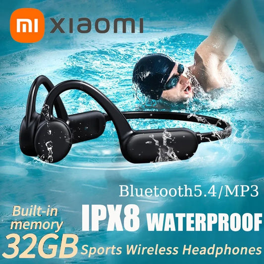 Xiaomi Bone Conduction Headset Wireless Swimming Headphone IPX8 32GB Bluetooth 5.3 With Microphone Waterproof Exercise Fitness