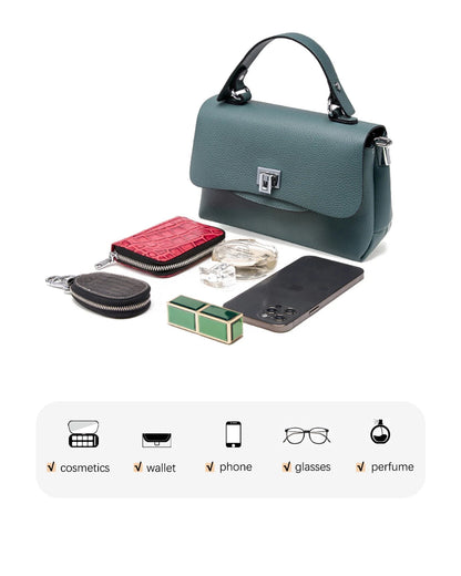 Zency Women's Genuine Leather Top-Handle Bag Simple Fashion Envelope Luxury Brand Shoulder Handbag Small Crossbody for Female RELUX.STORE