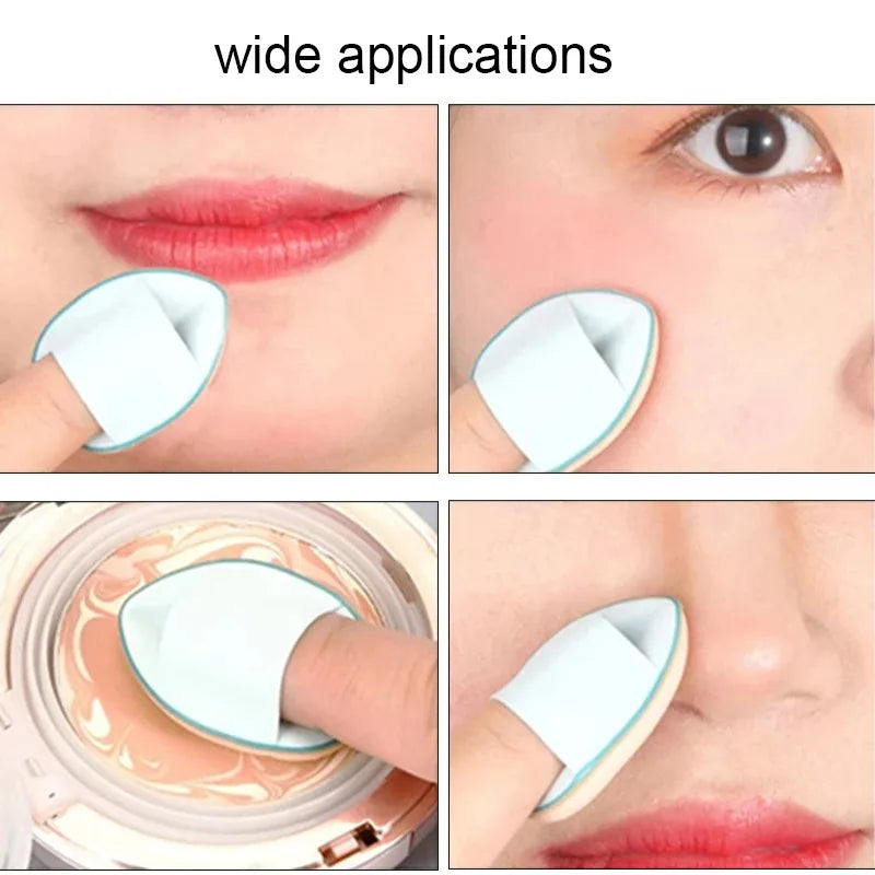 5/10Pcs Mini Finger Puff Foundation Small Air Cushion Powder Sponge Face Concealer BB Cream Cosmetic Applicator Makeup Tools RELUX.STORE