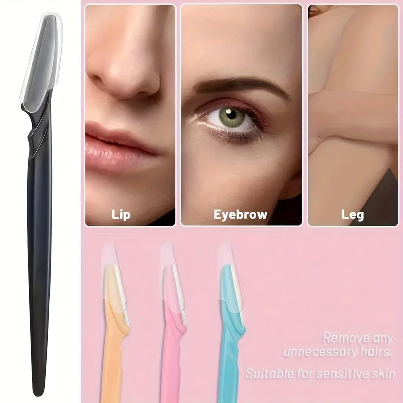 3/5/6/12/24Pcs Multifunction Eyebrow Razor Kit - Precise Trimming, Shaping,Facial Hair Removal Tool with Easy Grip Handle RELUX.STORE