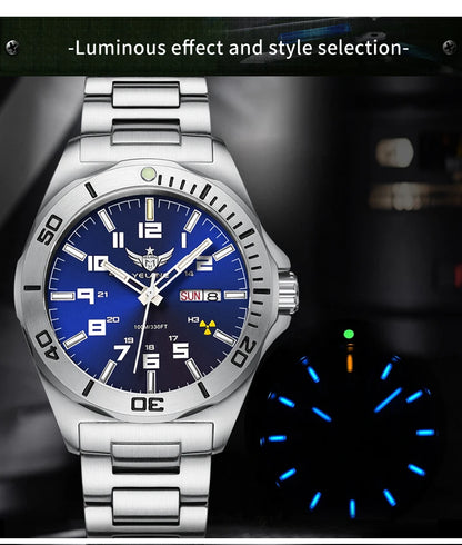 Yelang V1019 Brand 44MM Men Watch NH36 100M PROFESSIONAL WATERPROOF Deep Diving Mechanical Automatic Watch Sapphire Lens Reloj