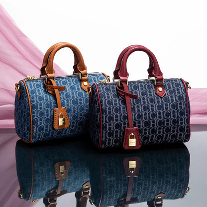 Women's Shoulder Bag 2025 New Cowboy Splicing Pillow Bag, Casual Party Women's Handbag RELUX.STORE
