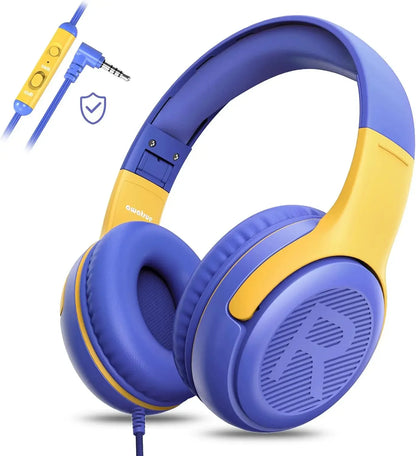 AT2 1/2/3Pcs Headset,3.5mm Surround Stereo Gaming Headphones with Mic Soft Memory Earmuffs for PC,Laptop,Kids for School Toddler