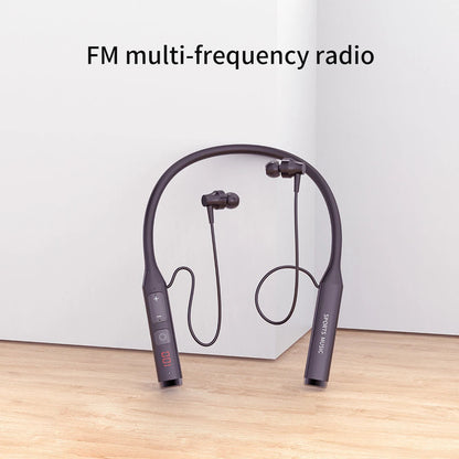 Wireless Headset Bluetooth 5.0 Earphone HiFi 9D Stereo Neck-Hanging Sport Headphone Support Bluetooth TF Card FM Audio Playback RELUX.STORE